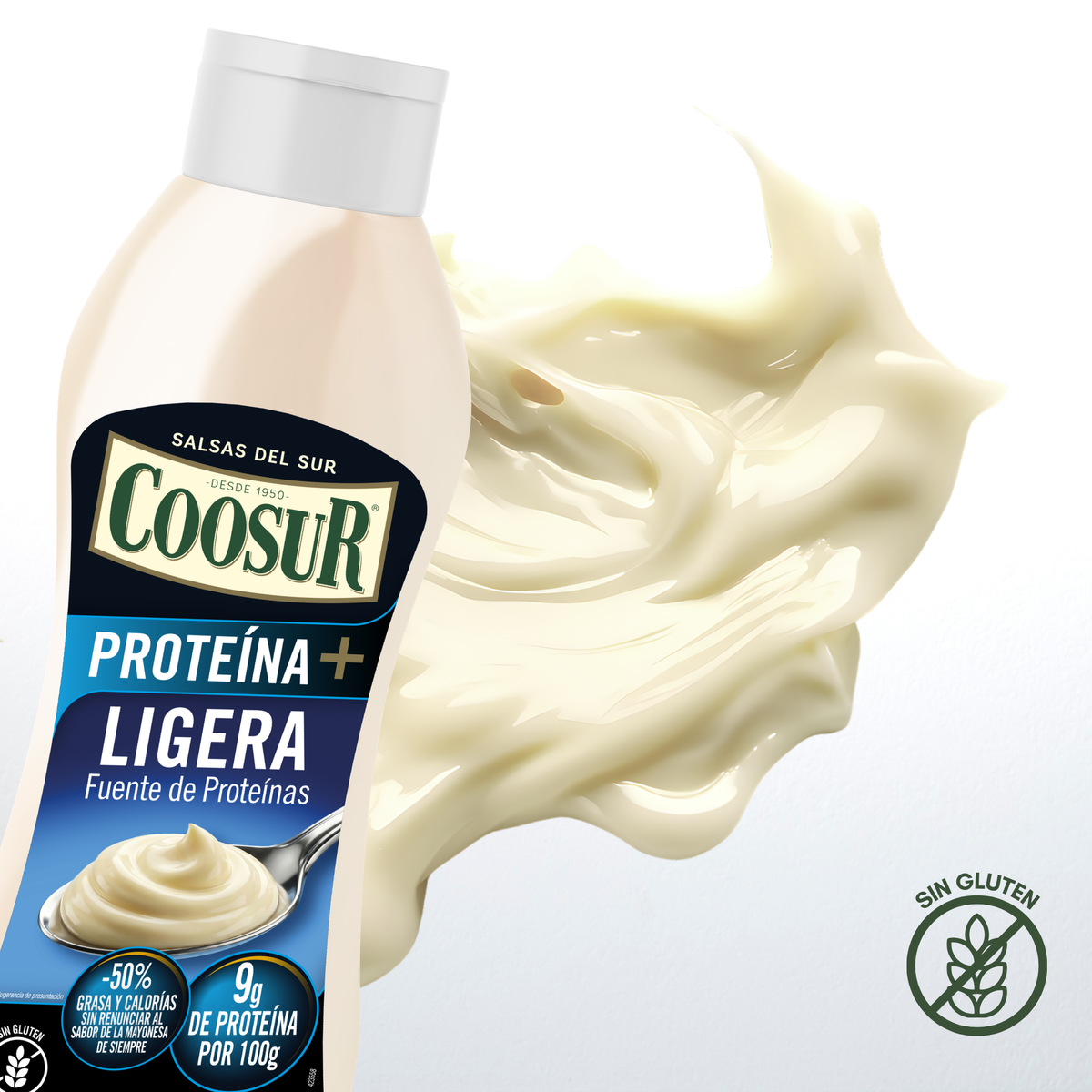 Salsa ligera Coosur fuente de proteína