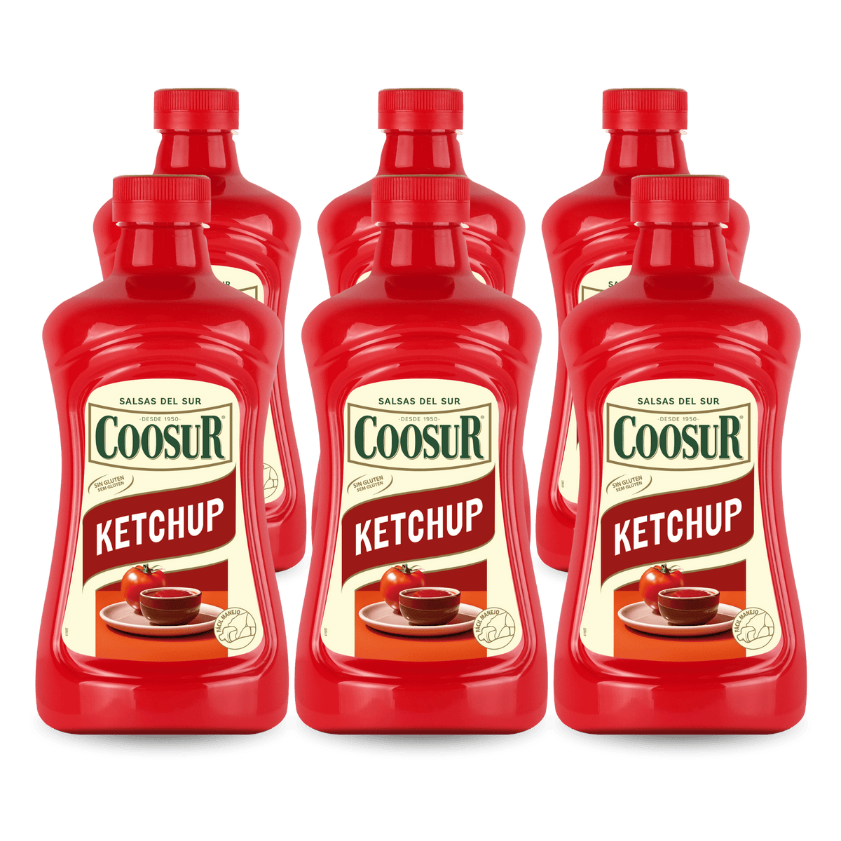Pack de 6 x 1850 gr Kétchup 1850 Coosur