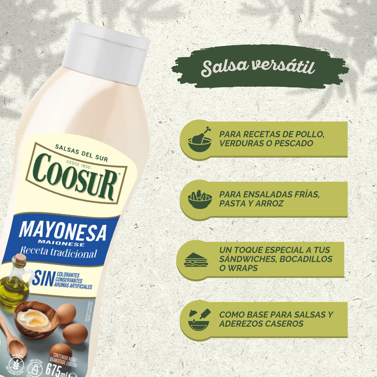 Mayonesa Coosur 675 ml