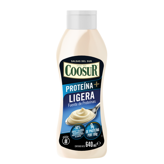 Salsa ligera Coosur fuente de proteína