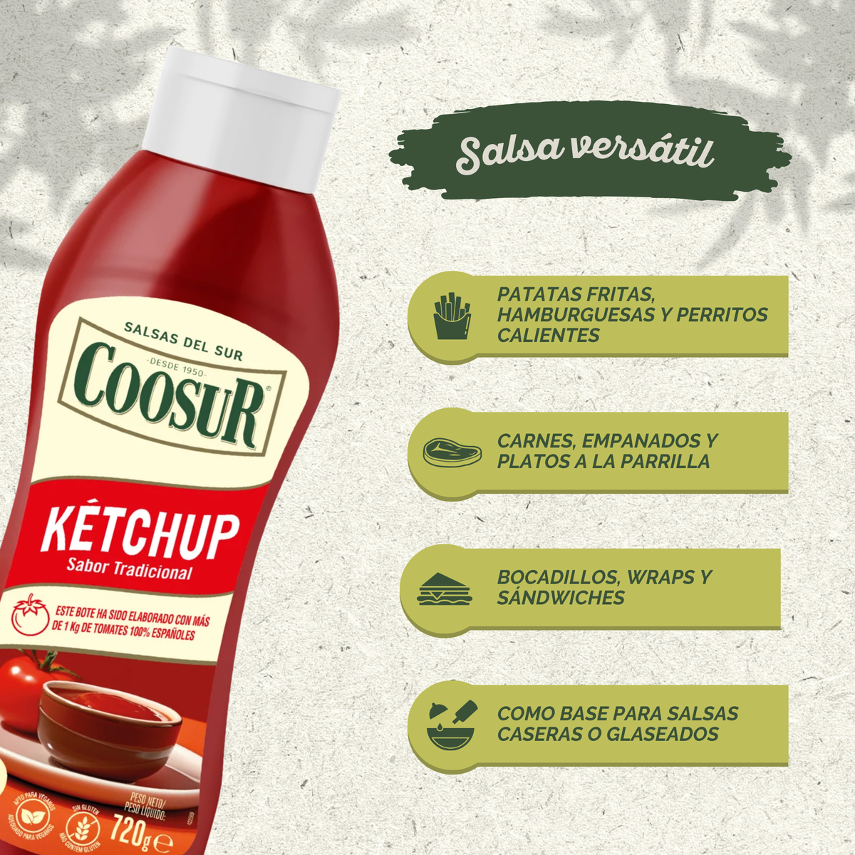 Salsa kétchup 720 gramos