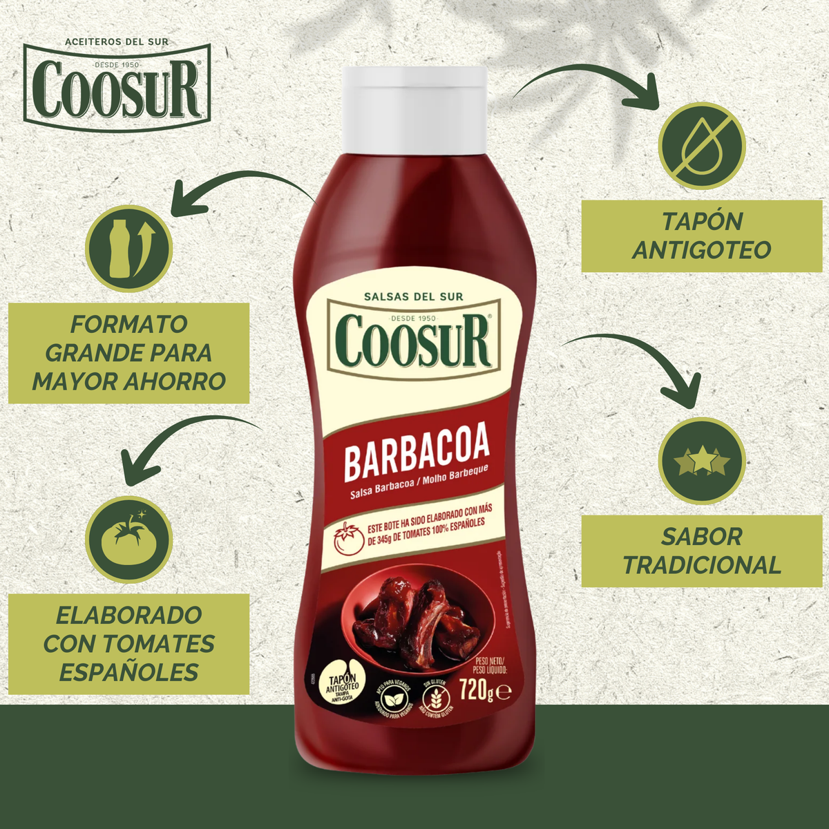 Salsa barbacoa 720 gramos