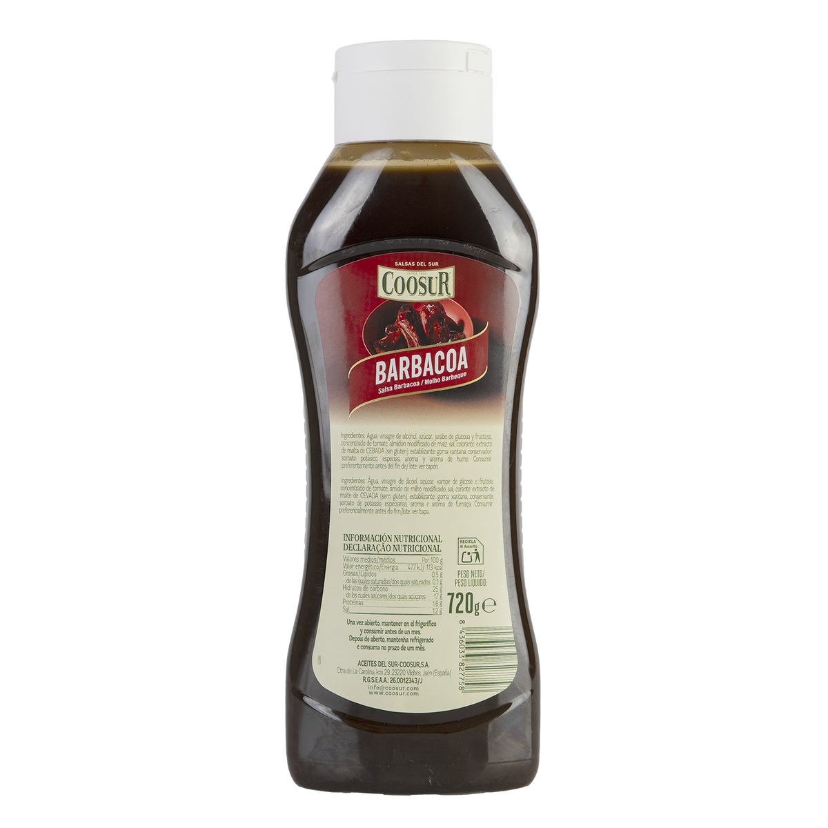 Salsa barbacoa 720 gramos