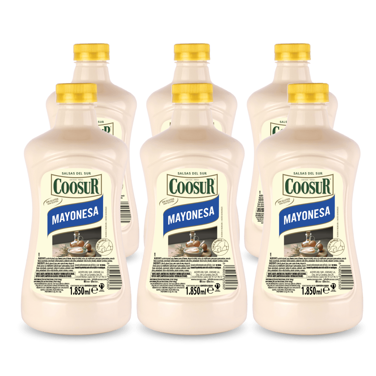 Pack de 6 x 1850 ml Mayonesa Coosur