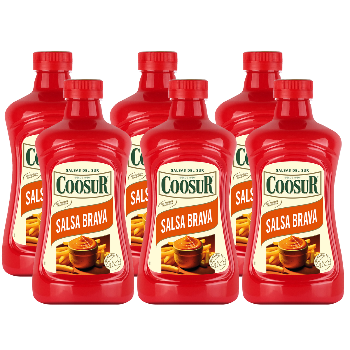 Pack de 6x1850 gr Salsa Brava Coosur