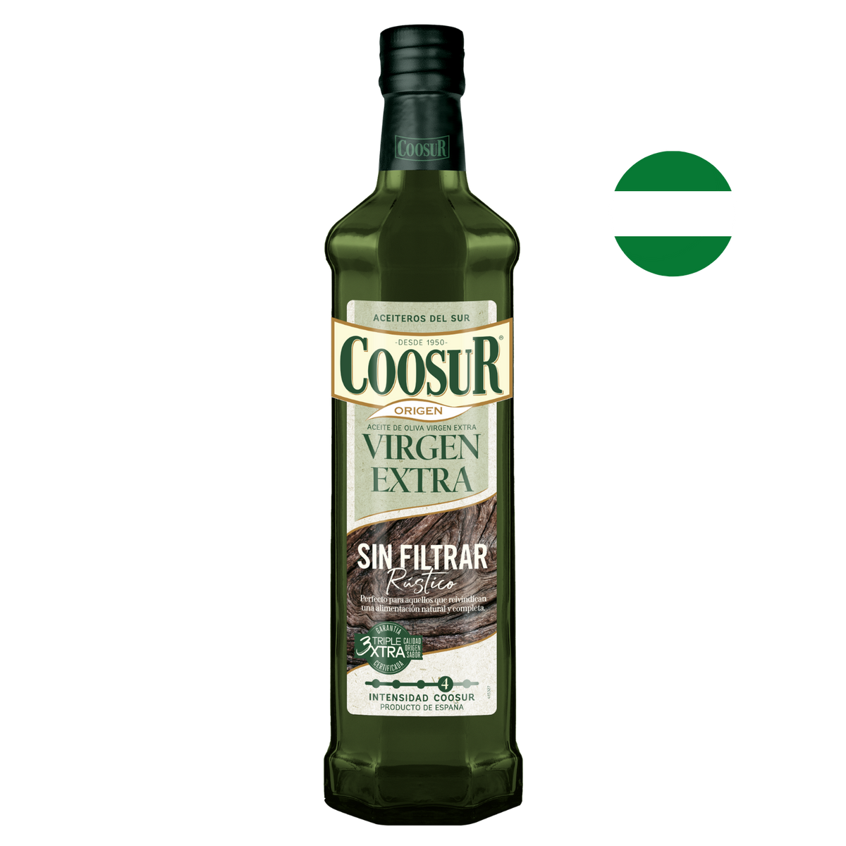 Aceite de oliva virgen extra sin filtrar 750 ml