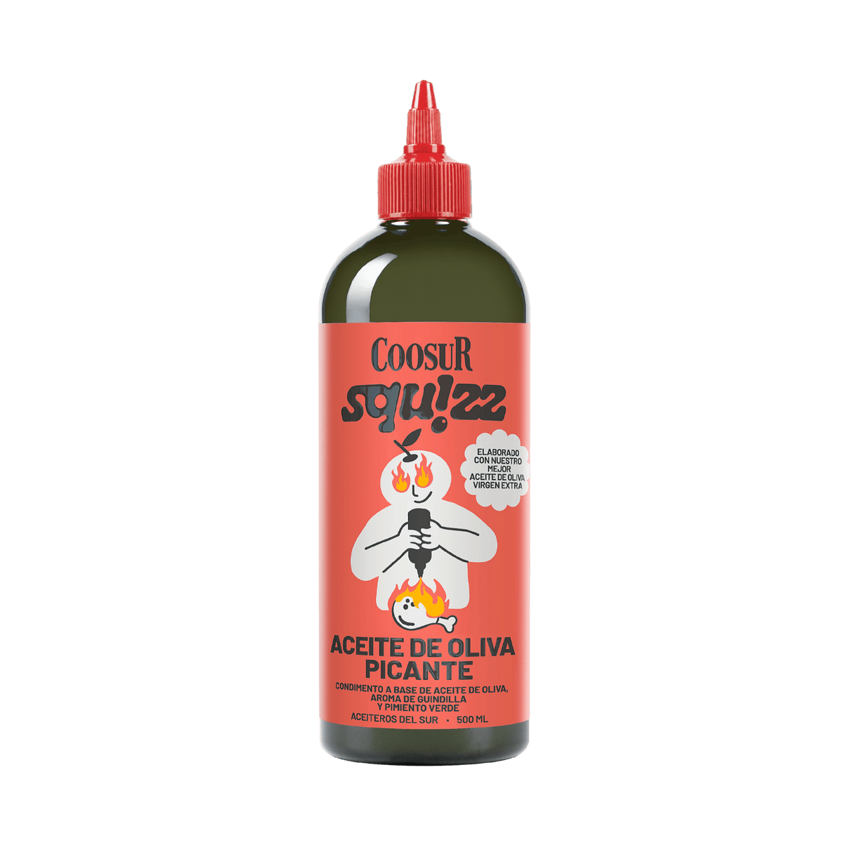 Aceite de Oliva Virgen Extra Coosur SQUIZZ Picante 500ml